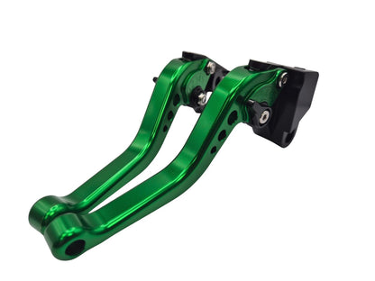 Short Green Clutch & Brake Levers For Kawasaki ZX-4RR 2024-2026