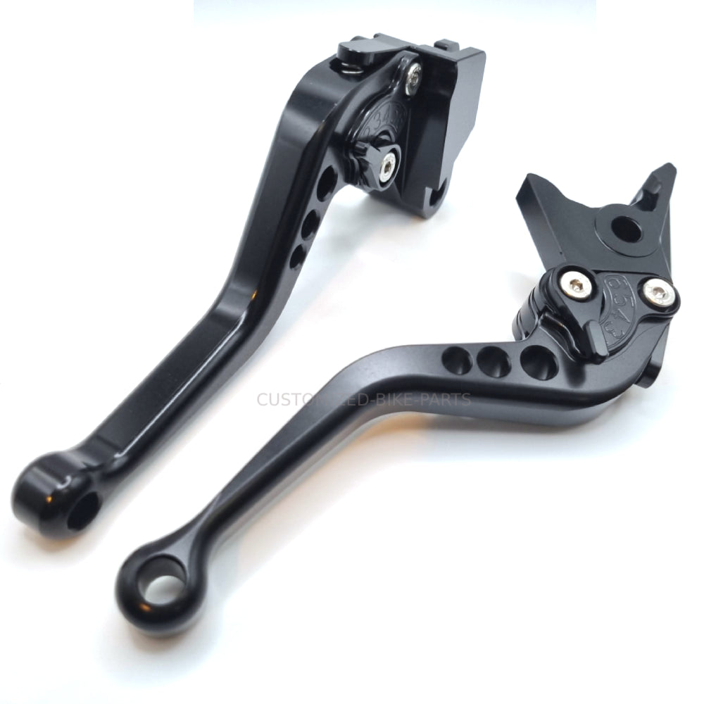 Short Black Clutch & Brake Levers For Kawasaki ZX-4RR 2024-2026