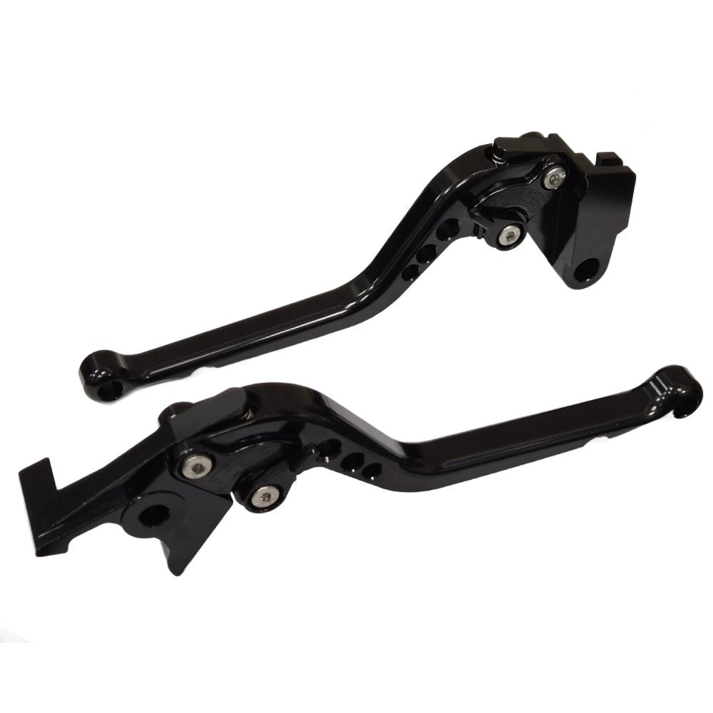 Long Black Clutch & Brake Levers For Kawasaki Z900 2025-2026