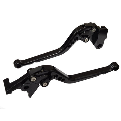 Long Black Clutch & Brake Levers For Kawasaki Z900 2025-2026