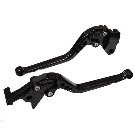 Long Black Clutch & Brake Levers For Kawasaki Z900 2025-2026