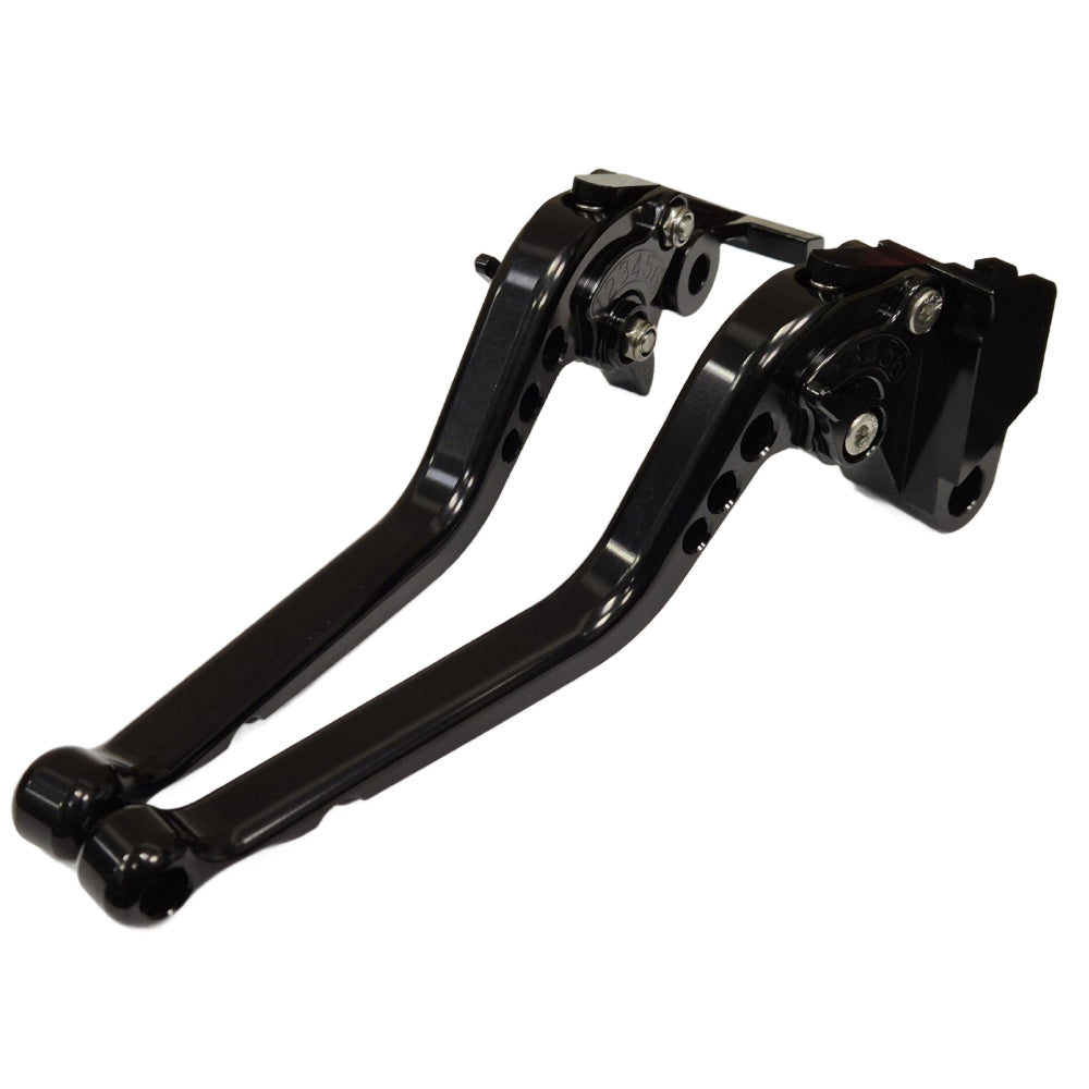 Long Black Clutch & Brake Levers For Kawasaki Z900 2025-2026