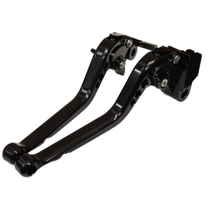 Long Black Clutch & Brake Levers For Kawasaki Z900 2025-2026