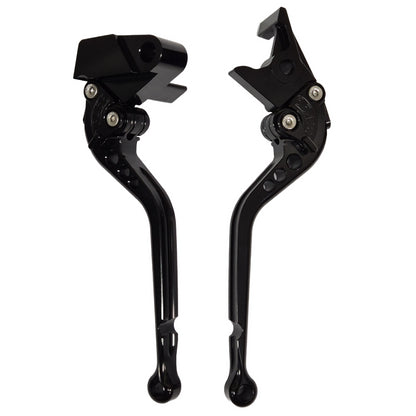 Long Black Clutch & Brake Levers For Kawasaki Z900 2025-2026