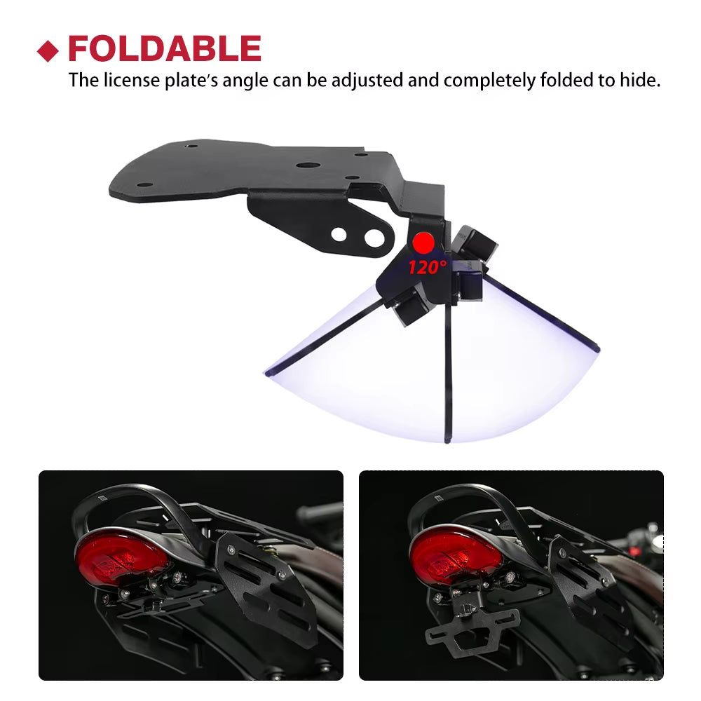 Plug & Play Tail Tidy License Plate Triumph Scrambler 400x / Speed 2024-2025