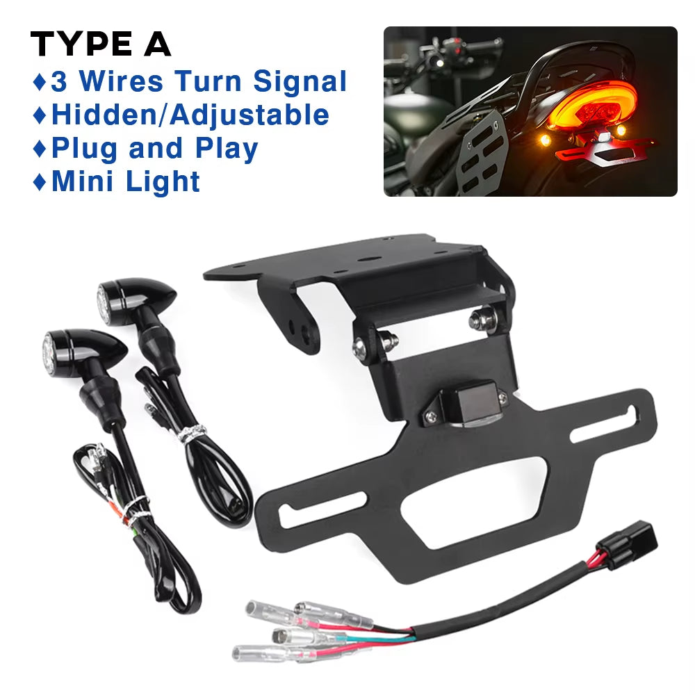 Plug & Play Tail Tidy License Plate Triumph Scrambler 400x / Speed 2024-2025