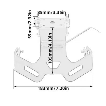 Tail Tidy Fender Eliminator Plate Holder - Yamaha MT-125 2020-2025