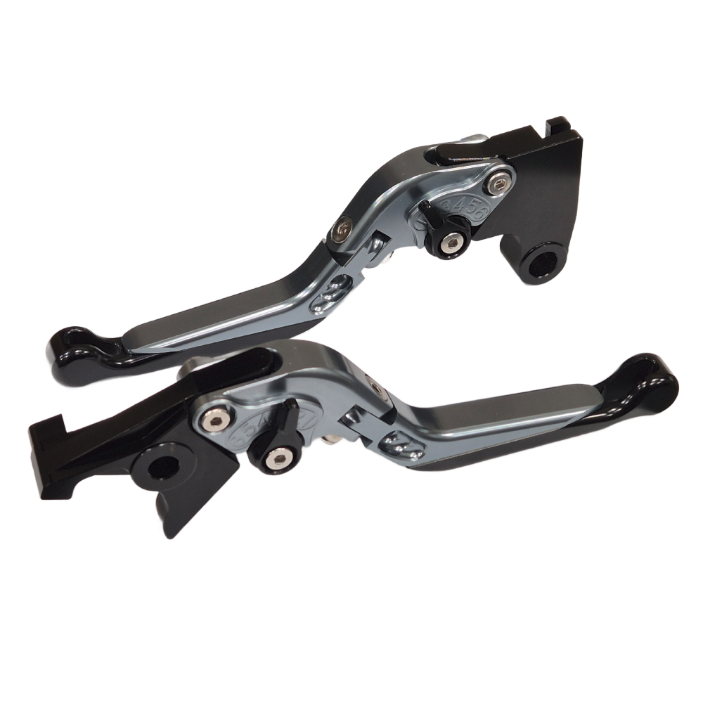 Titanium Black Adjustable Clutch & Brake Levers - Triumph Trident 660 + More