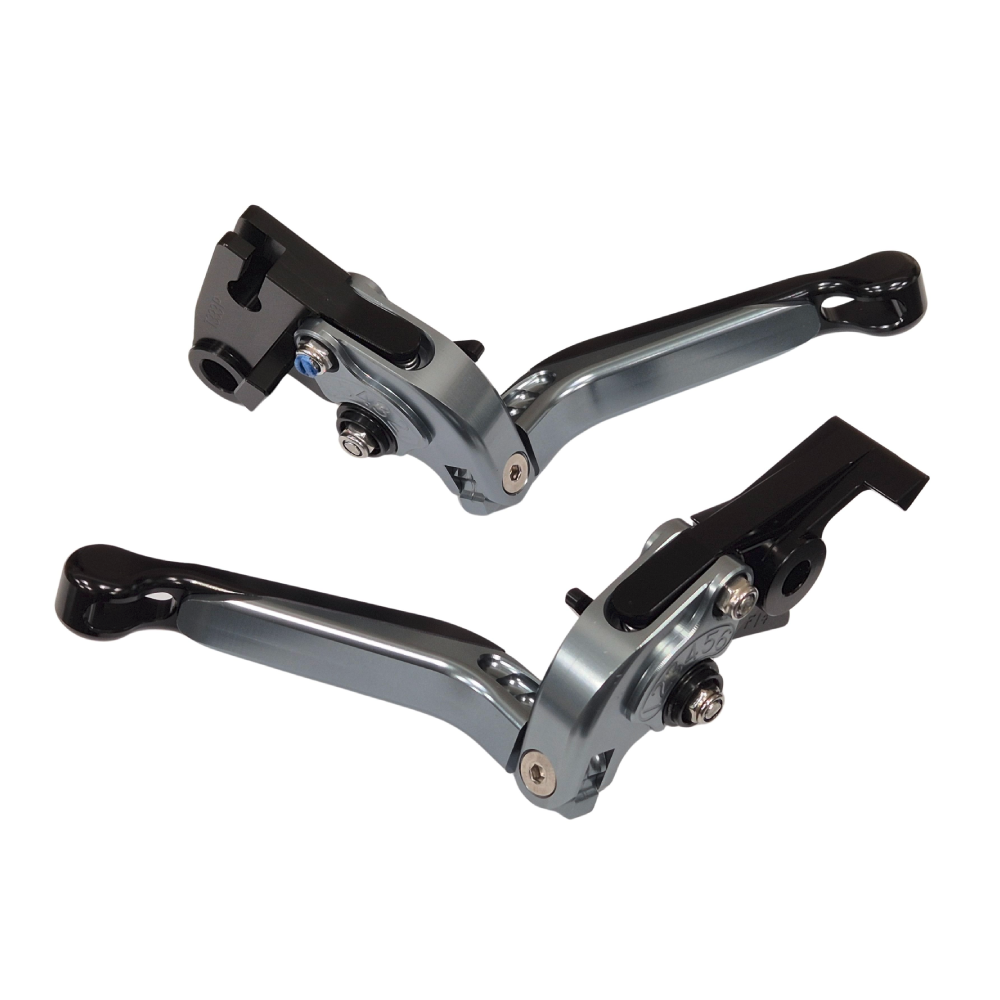 Titanium Black Adjustable Clutch & Brake Levers - Triumph Trident 660 + More