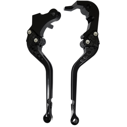 Long Black Clutch & Brake Levers For Yamaha MT-09 2024-2026