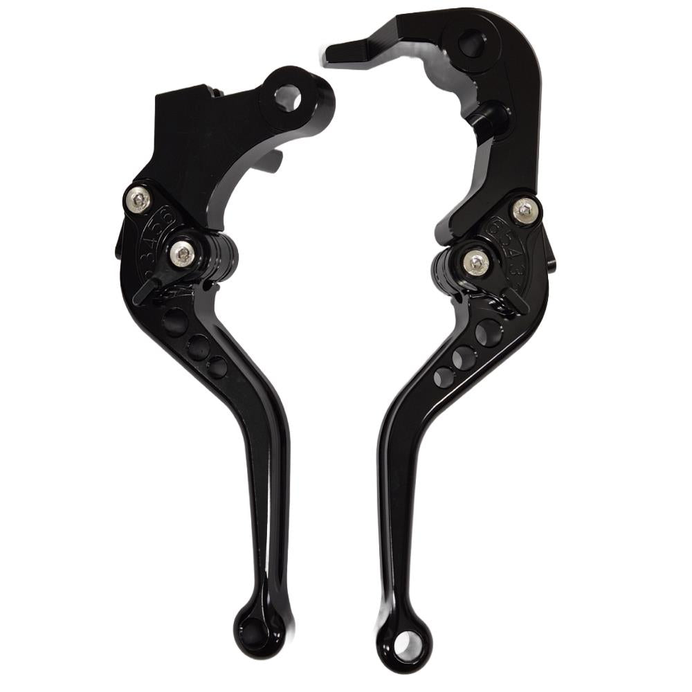 Short Shorty Black Clutch & Brake Levers For Yamaha MT-09 2024-2026