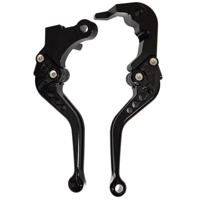 Short Shorty Black Clutch & Brake Levers For Yamaha MT-09 2024-2026