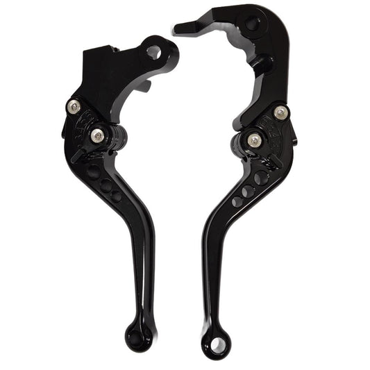 Short Shorty Black Clutch & Brake Levers For Yamaha MT-09 2024-2026