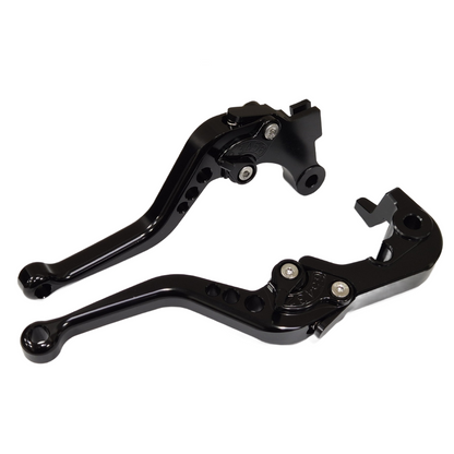 Short Shorty Black Clutch & Brake Levers For Yamaha MT-09 2024-2026
