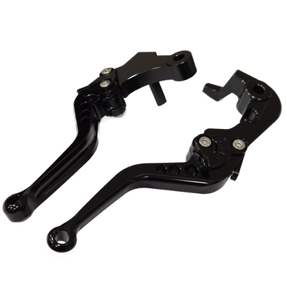 Short Shorty Black Clutch & Brake Levers For Yamaha MT-09 2024-2026