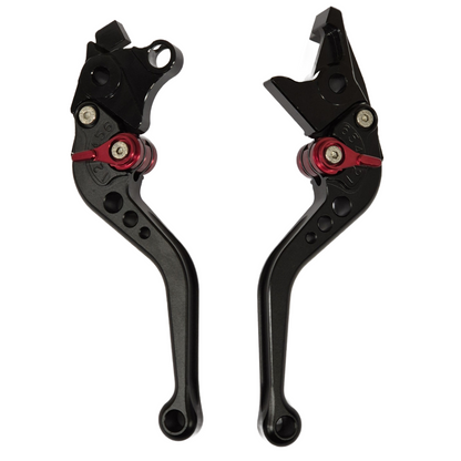Short Black Clutch & Brake Levers For Suzuki GSXR1300 Hayabusa 2008-2020