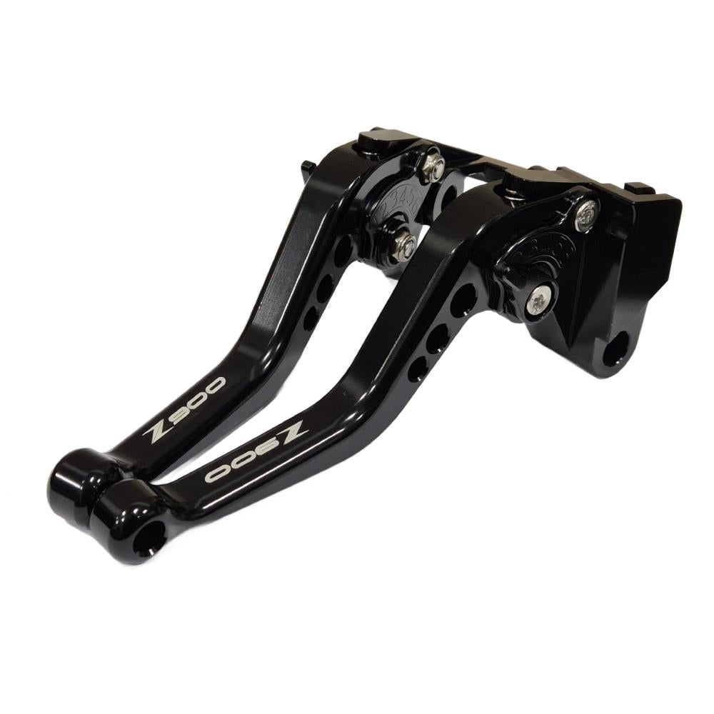 Short Engraved Adjustable Clutch & Brake Levers - Kawasaki Z900 2025-2026