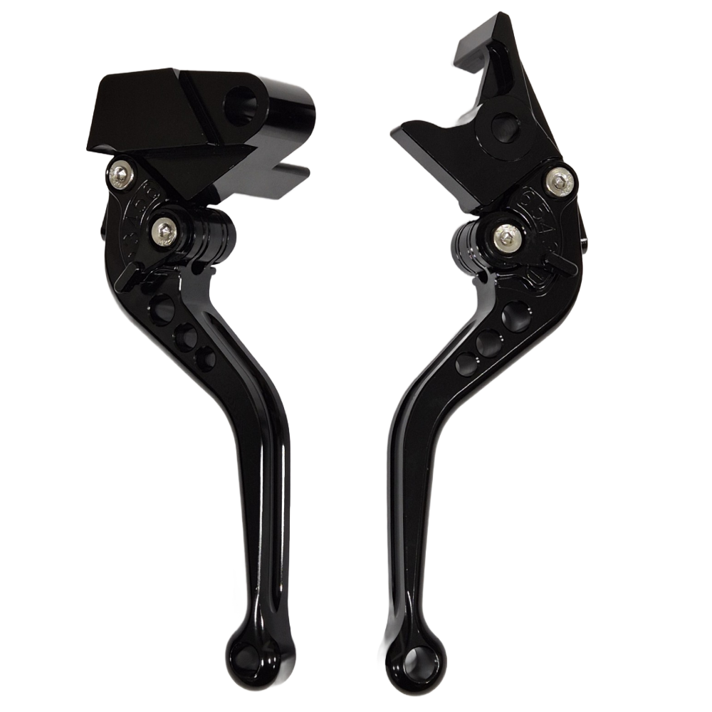 Short Engraved Adjustable Clutch & Brake Levers - Kawasaki Z900 2025-2026