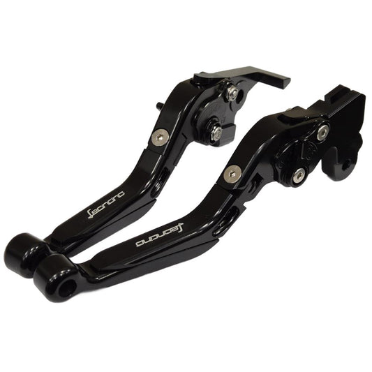 Black Adjustable Folding Brake & Clutch Levers Benelli Leoncino 250 / 500 / 800