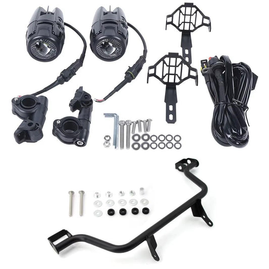 Complete LED Auxiliary Spot Fog Light Assembly Kit Yamaha Tracer 9 GT 2025-2026