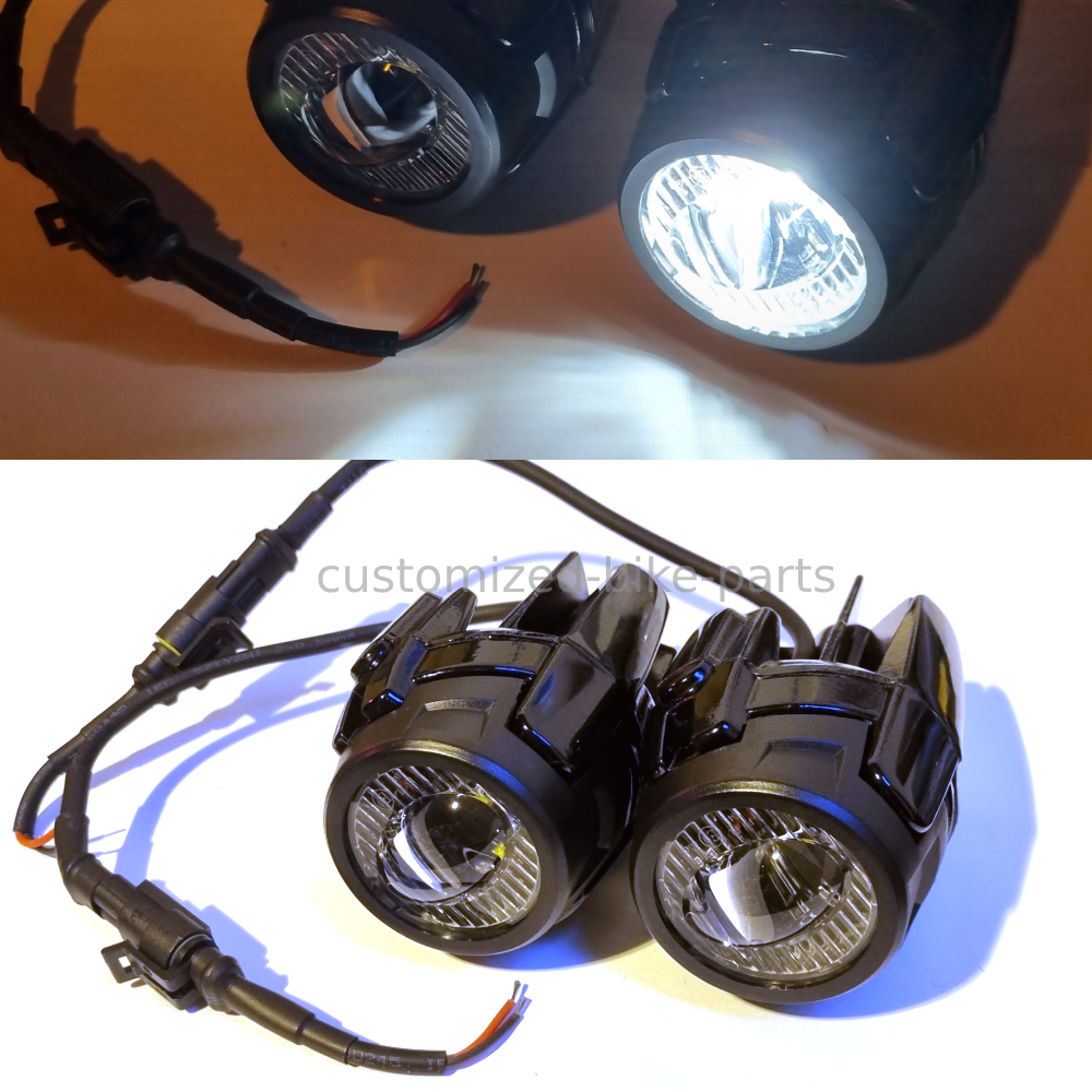 Complete LED Auxiliary Spot Fog Light Assembly Kit Yamaha Tracer 9 GT 2025-2026