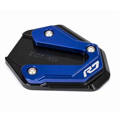 Blue CNC Side Stand Kickstand Shoe Extender - Yamaha YZF-R7 2022-2026