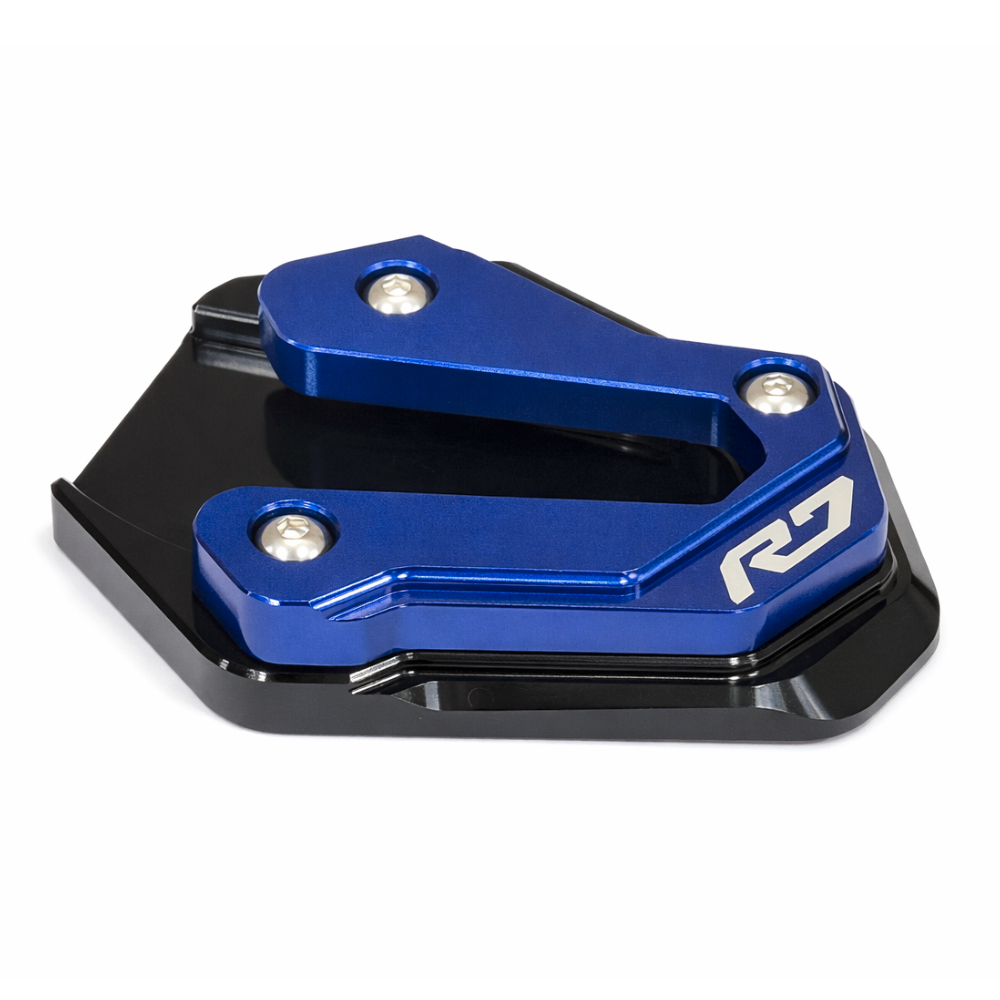 Blue CNC Side Stand Kickstand Shoe Extender - Yamaha YZF-R7 2022-2026