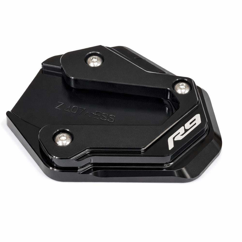 Black CNC Side Stand Kickstand Shoe Extender - Yamaha YZF-R9 2025-2026