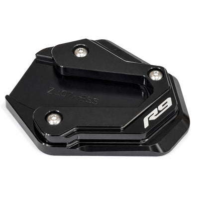 Black CNC Side Stand Kickstand Shoe Extender - Yamaha YZF-R9 2025-2026