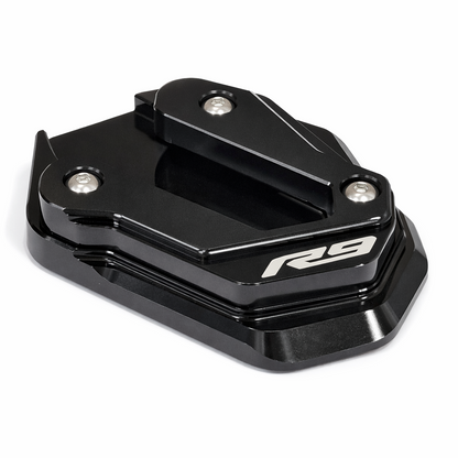 Black CNC Side Stand Kickstand Shoe Extender - Yamaha YZF-R9 2025-2026