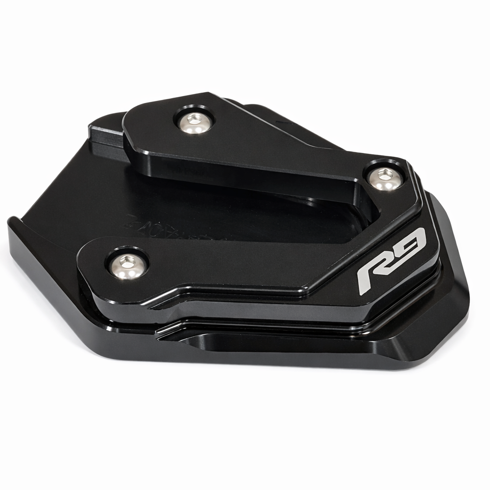 Black CNC Side Stand Kickstand Shoe Extender - Yamaha YZF-R9 2025-2026