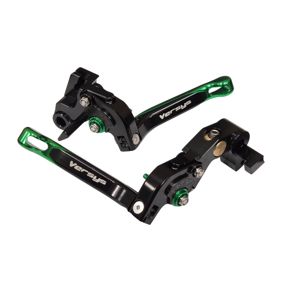 Extendable Green Clutch & Brake Lever For Kawasaki Versys 1000 / SE 2019-2023