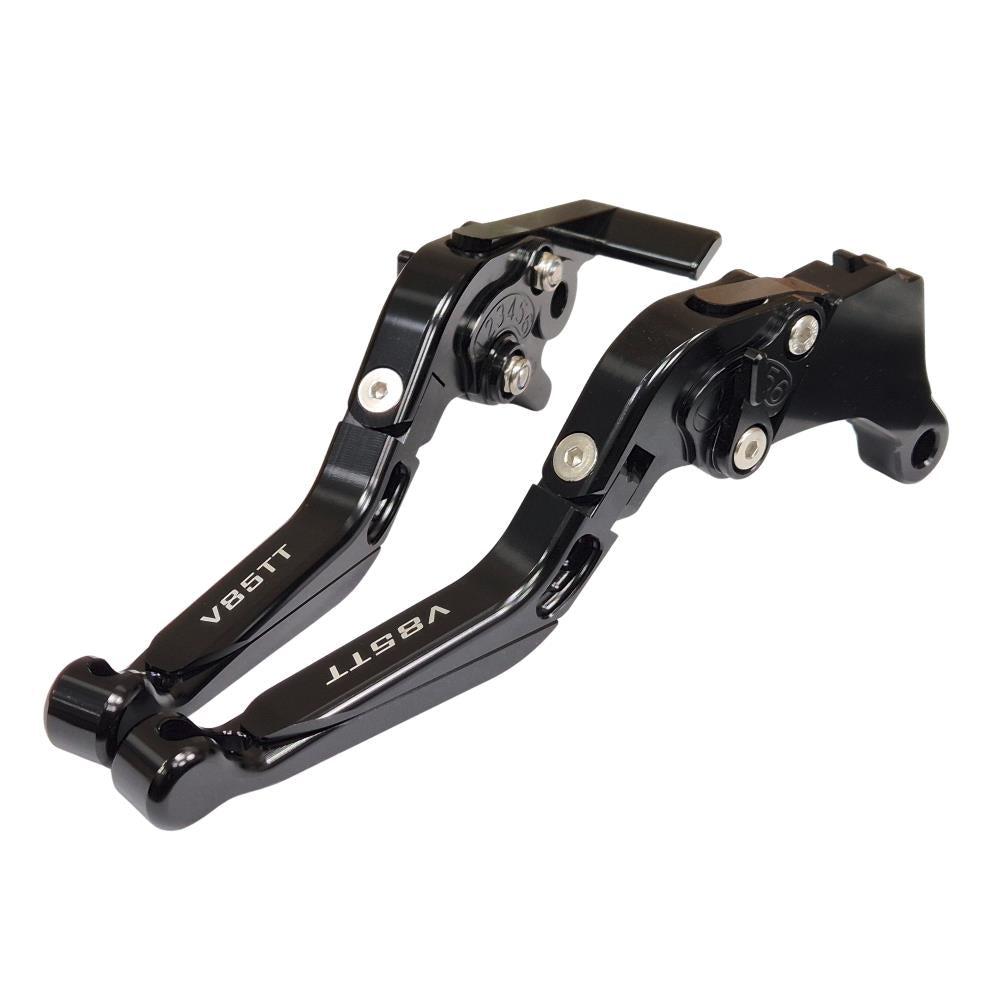 Black Clutch & Brake Levers Set For Moto Guzzi V85TT 2019-2026