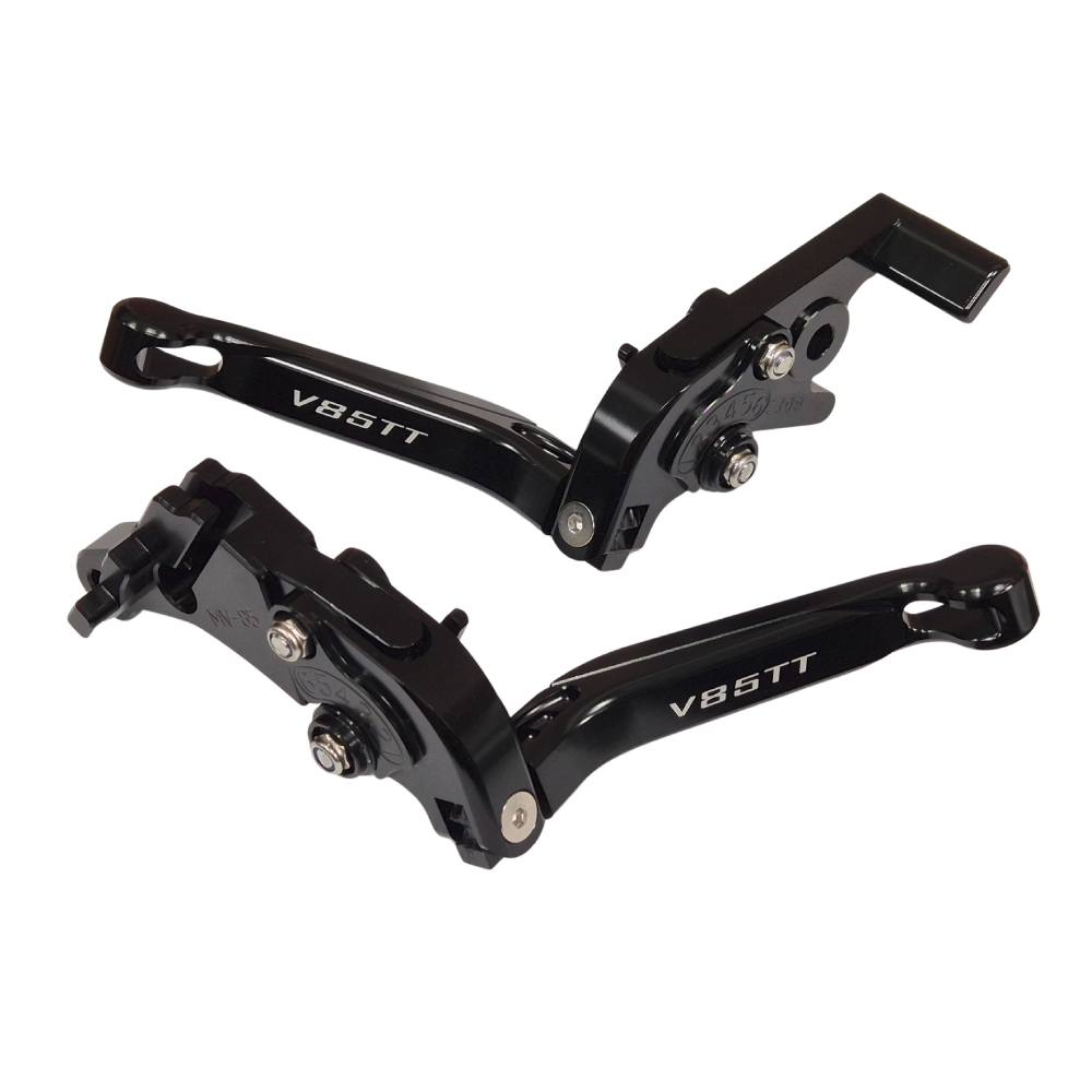 Black Clutch & Brake Levers Set For Moto Guzzi V85TT 2019-2026