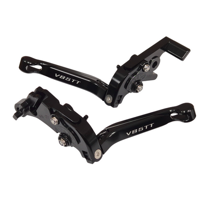 Black Clutch & Brake Levers Set For Moto Guzzi V85TT 2019-2026