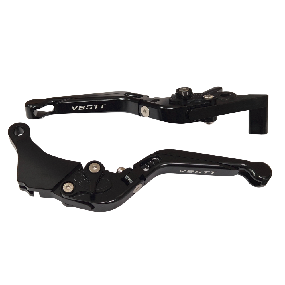 Black Clutch & Brake Levers Set For Moto Guzzi V85TT 2019-2026