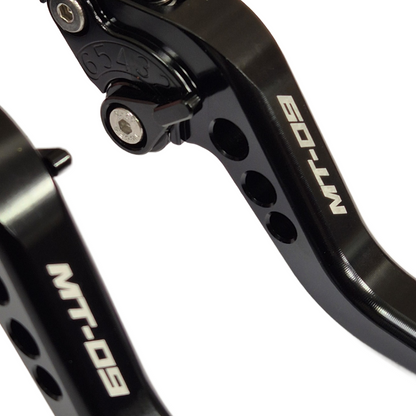Short Black Clutch & Brake Lever Set - Yamaha MT-09 / MT-09 SP 2024-2026
