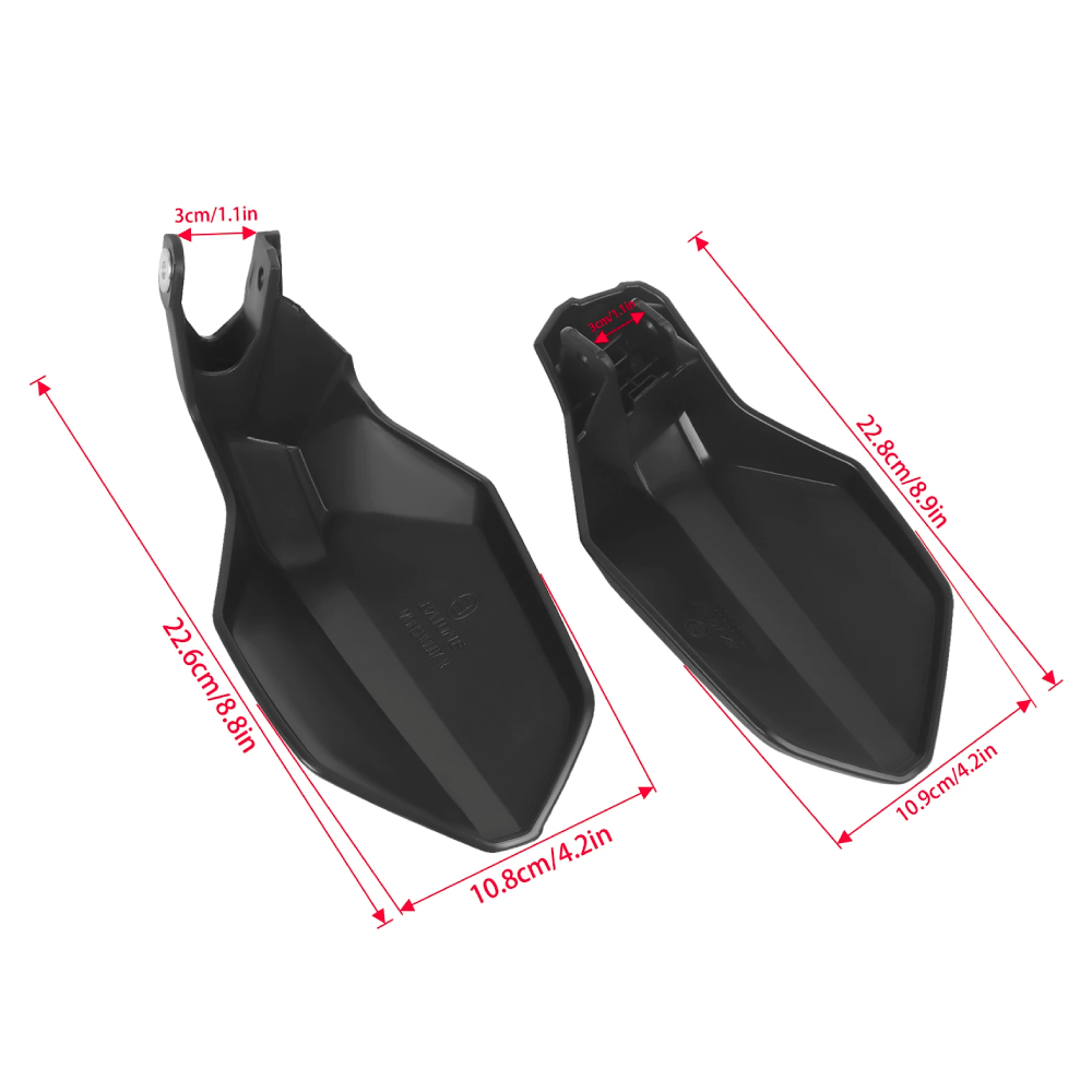 Black Full Set Handguard Shield Hand Guards - Honda NC750X NC750 XA XD 2025-2026