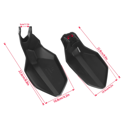 Black Full Set Handguard Shield Hand Guards - Honda NC750X NC750 XA XD 2025-2026