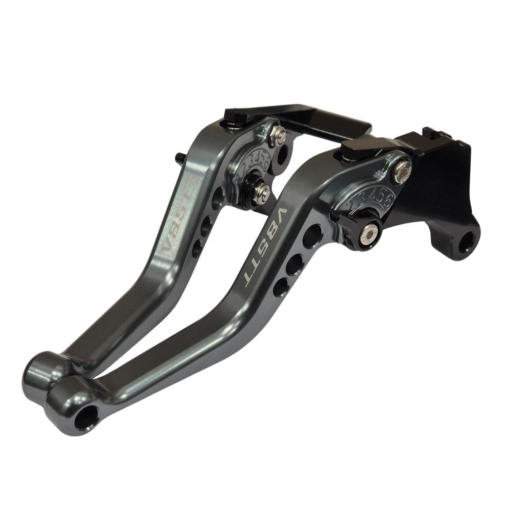 Short Titanium Clutch & Brake Levers For Moto Guzzi V85TT 2019-2026