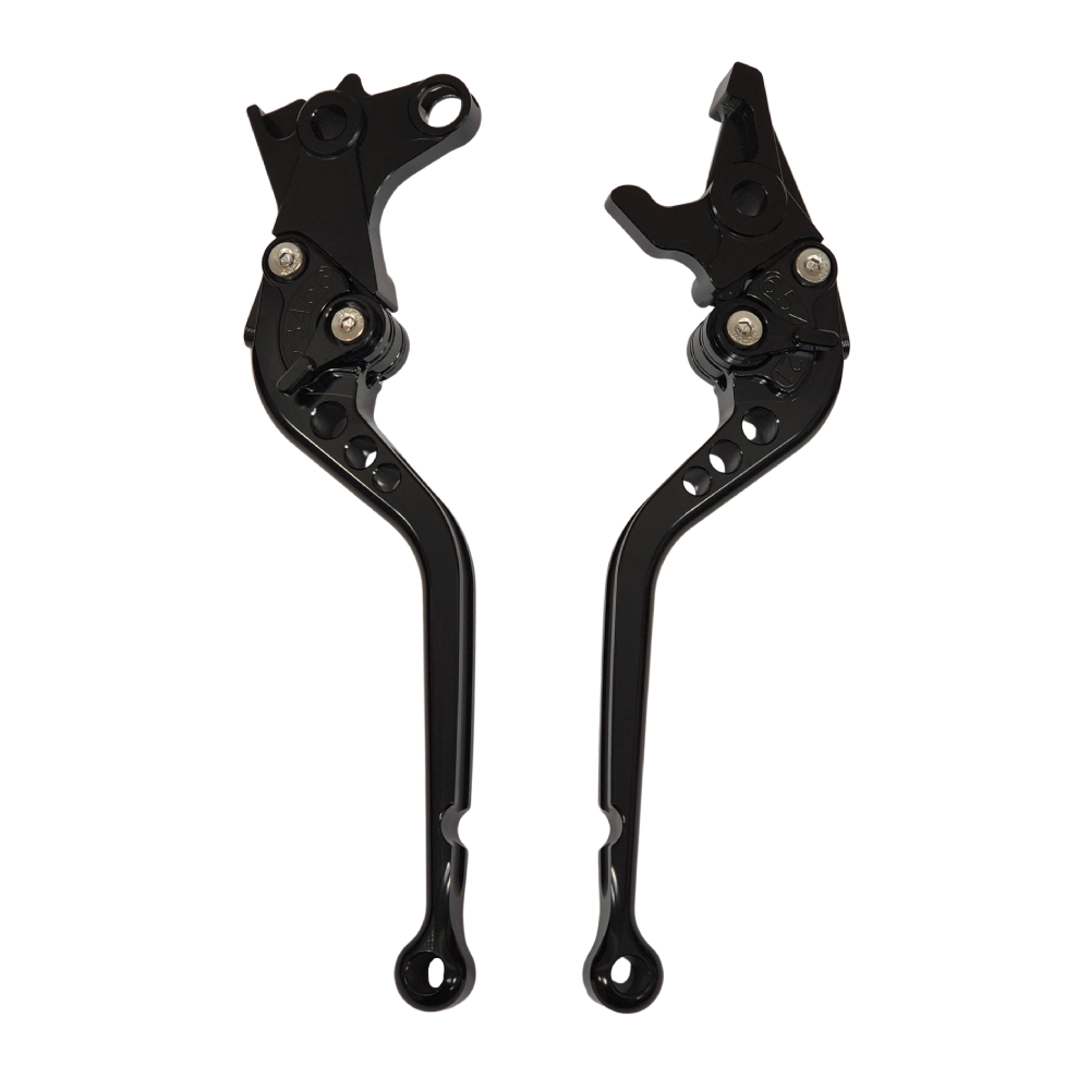 Long Black Clutch & Brake Levers For BMW R12 nineT 2024-2026