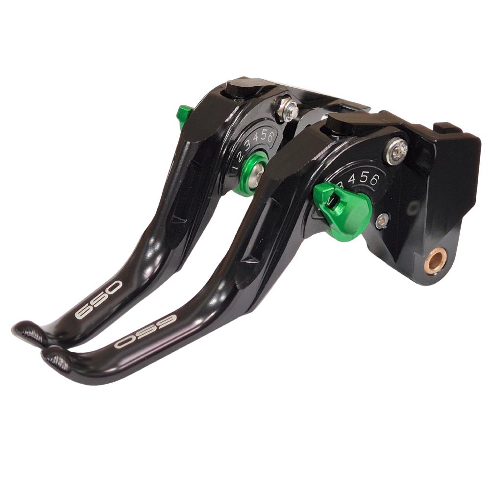 Short Black Clutch & Brake Levers For Kawasaki Z650 Z650RS 2017-2026