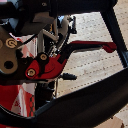 Ducati 937 Monster + 2021-2026 Adjustable Red Black Clutch & Brake Levers