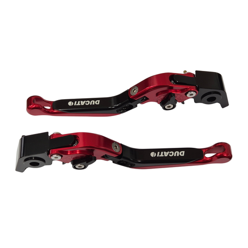 Ducati 937 Monster + 2021-2026 Adjustable Red Black Clutch & Brake Levers