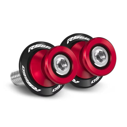 Aprilia RS660 RS 660 Rear Swingarm Spools Paddock Stand Bobbins - Red
