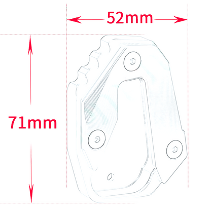 KTM 990 Duke 2024-2026 CNC Side Stand Kickstand Shoe Extender Black
