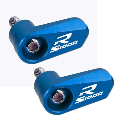 BMW S1000R 2009-2026 Front & Rear Wheel ABS Sensor Guards Blue