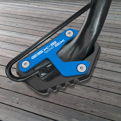 Blue CNC Side Stand Kickstand Shoe Extender - Suzuki GSX-S1000GT 2024-2026