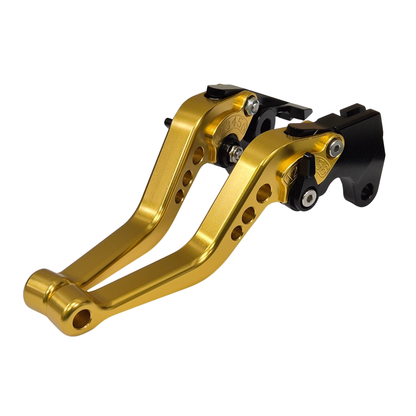 Short Gold Clutch & Brake Levers For Suzuki GSX-R 1000 2001-2004
