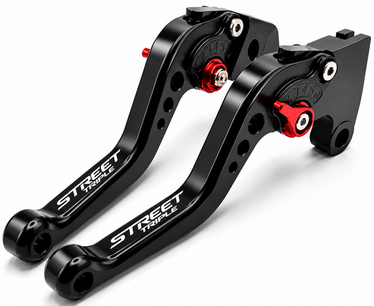 Short Black Clutch & Brake Levers - Triumph 765 Street Triple R 2017-2019